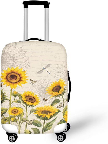 Purple Butterflies Luggage Cover for Women Girls,Cute Travel Suitcase Protector Washable Anti-scratch Suitcase Covers,Fit 30-32inch - Colors B