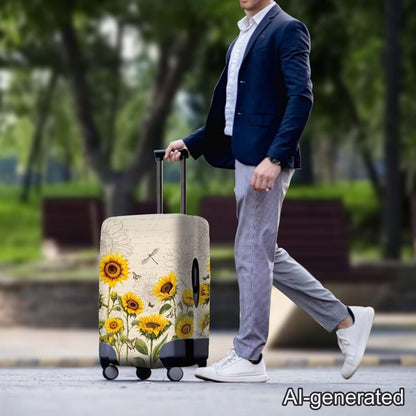 Purple Butterflies Luggage Cover for Women Girls,Cute Travel Suitcase Protector Washable Anti-scratch Suitcase Covers,Fit 30-32inch - Colors B