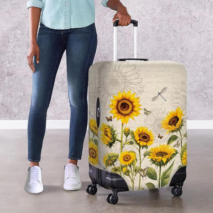 Purple Butterflies Luggage Cover for Women Girls,Cute Travel Suitcase Protector Washable Anti-scratch Suitcase Covers,Fit 30-32inch - Colors B