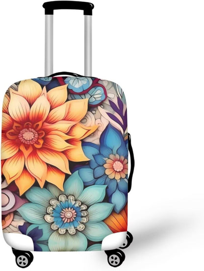 Purple Butterflies Luggage Cover for Women Girls,Cute Travel Suitcase Protector Washable Anti-scratch Suitcase Covers,Fit 30-32inch - Colors B
