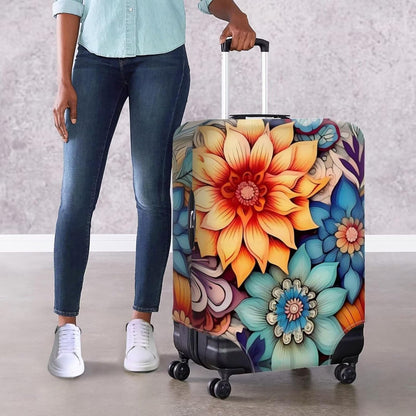 Purple Butterflies Luggage Cover for Women Girls,Cute Travel Suitcase Protector Washable Anti-scratch Suitcase Covers,Fit 30-32inch - Colors B