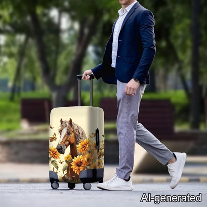 Purple Butterflies Luggage Cover for Women Girls,Cute Travel Suitcase Protector Washable Anti-scratch Suitcase Covers,Fit 30-32inch - Colors B