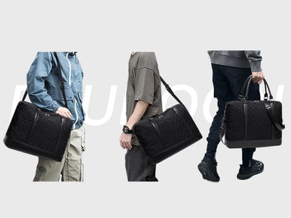 Travel Tote Bags with Zipper Ladies Canvas Bag Weekender Overnight Bag for Women Carry on Duffel Bag Trolley Sleeve