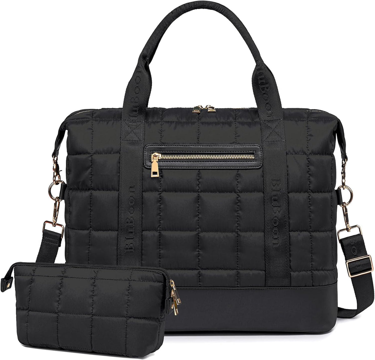 Travel Tote Bags with Zipper Ladies Canvas Bag Weekender Overnight Bag for Women Carry on Duffel Bag Trolley Sleeve