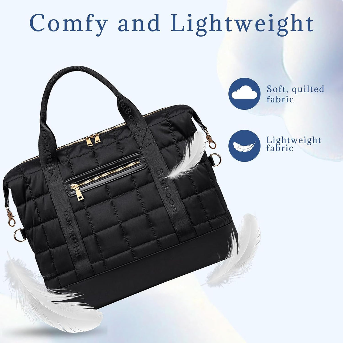 Travel Tote Bags with Zipper Ladies Canvas Bag Weekender Overnight Bag for Women Carry on Duffel Bag Trolley Sleeve