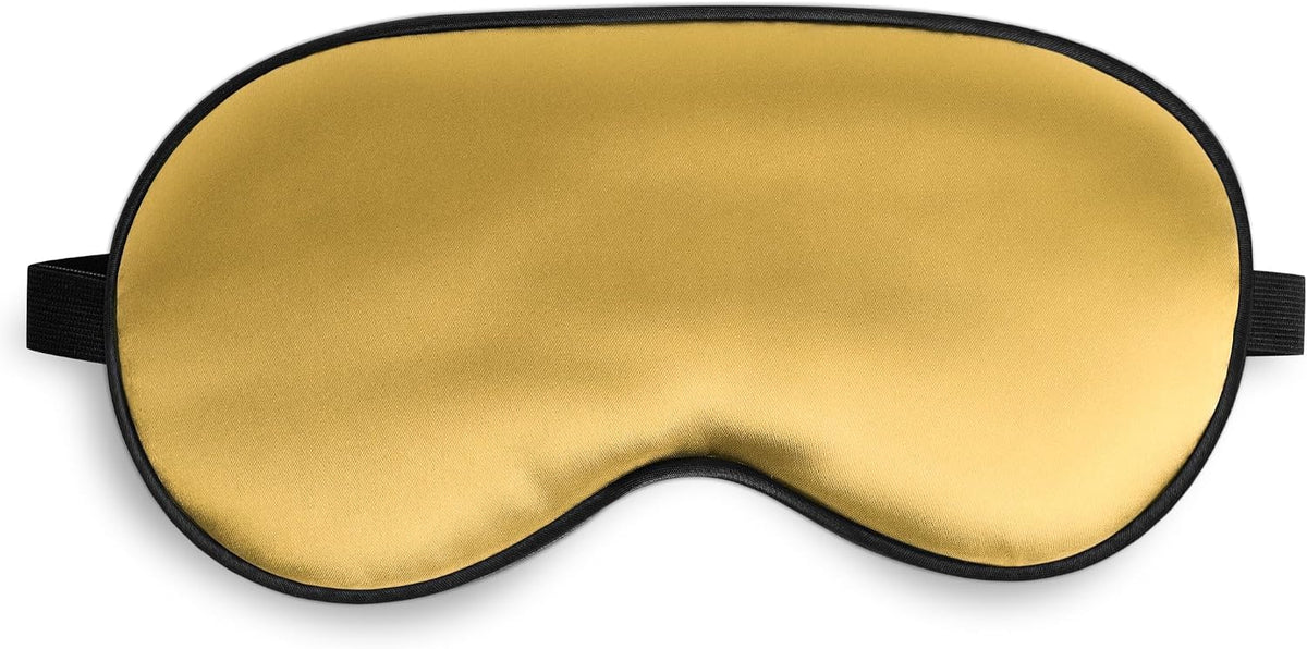 Silk Sleep Mask, Blackout Eye Mask for Sleeping with Adjustable Strap