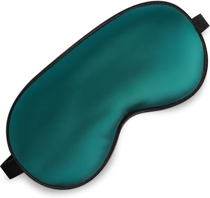 Silk Sleep Mask, Blackout Eye Mask for Sleeping with Adjustable Strap