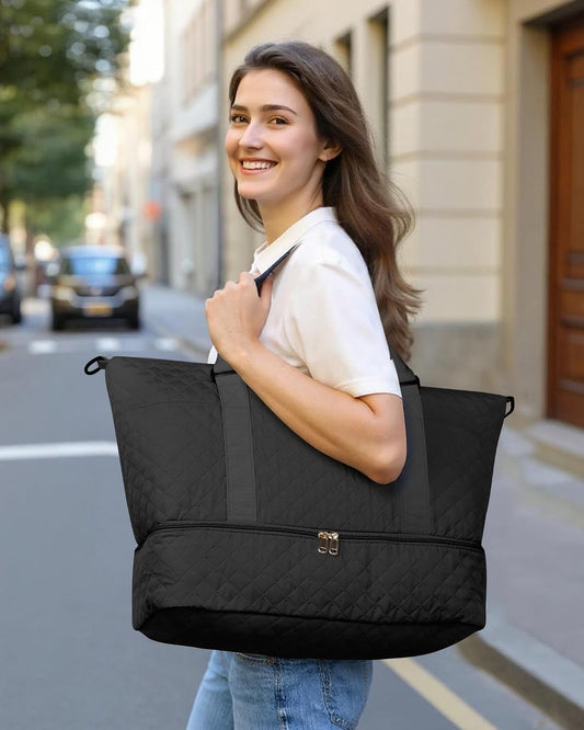 Travel Duffel Bag - Weekender Bags for Women, Carry On Gym Tote Bags
