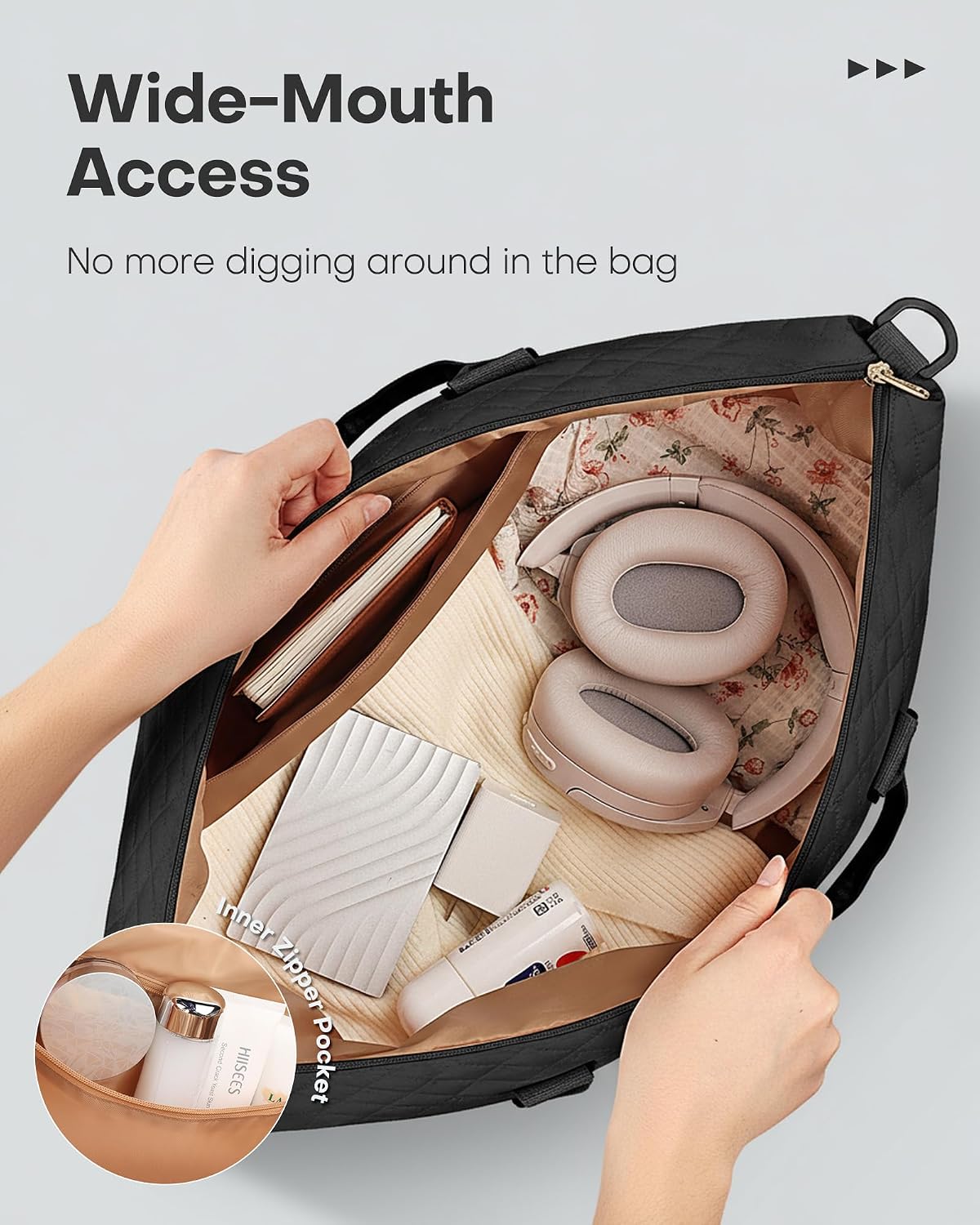 Travel Duffel Bag - Weekender Bags for Women, Carry On Gym Tote Bags