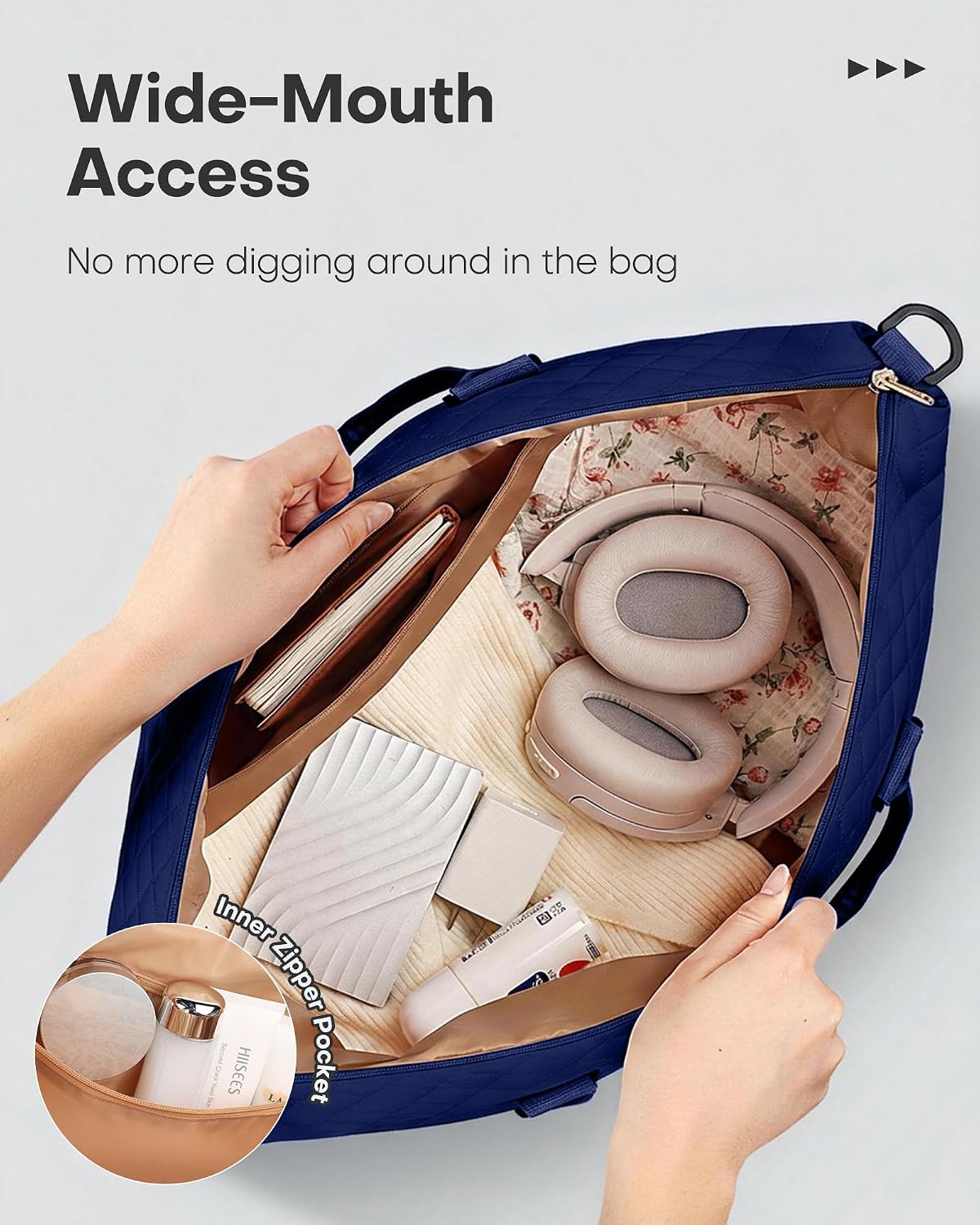 Travel Duffel Bag - Weekender Bags for Women, Carry On Gym Tote Bags