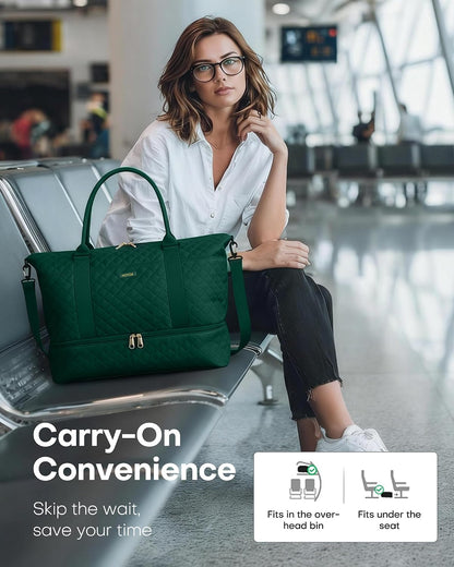 Travel Duffel Bag - Weekender Bags for Women, Carry On Gym Tote Bags