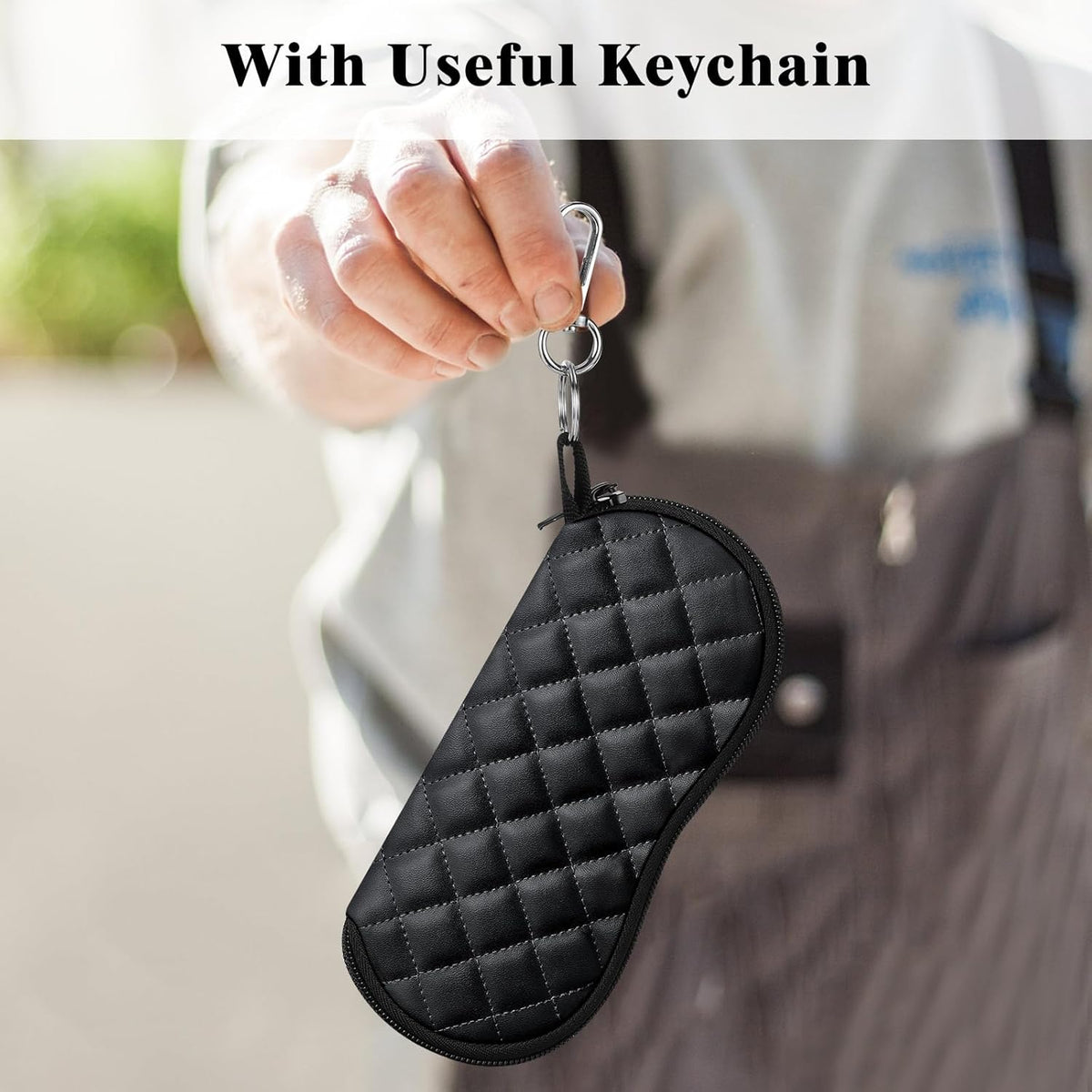 Sunglasses Soft Case Ultra Light Neoprene Zipper Eyeglass Case for Men Women - Colors B