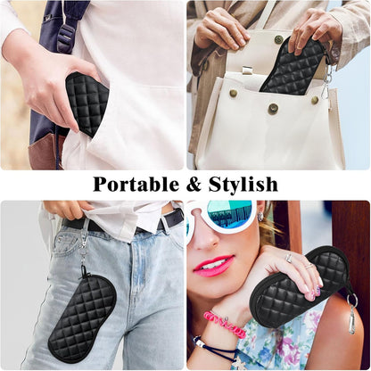 Sunglasses Soft Case Ultra Light Neoprene Zipper Eyeglass Case for Men Women - Colors B