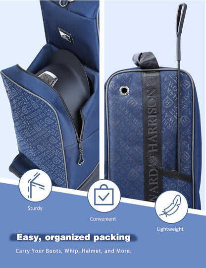 Equestrian Tall Boot & Helmet Bag, Riding Gear Organizer