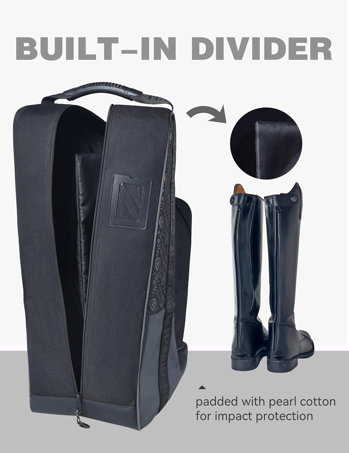 Equestrian Tall Boot & Helmet Bag, Riding Gear Organizer