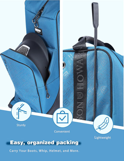Equestrian Tall Boot & Helmet Bag, Riding Gear Organizer