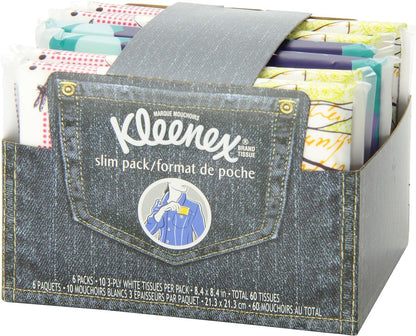 On-The-Go Facial Tissues, 8 Travel Packs, 10 Tissues per Pack