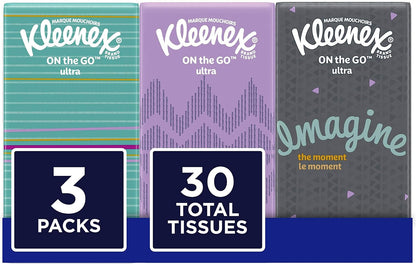 Facial Tissues, 10 ct, 3 Pack