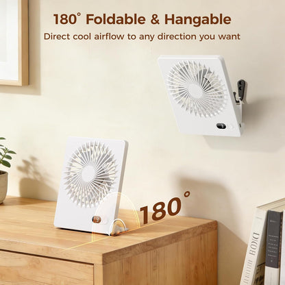 Desk Fan Small Rechargeable Battery Table Fans for travel Ultra Quiet
