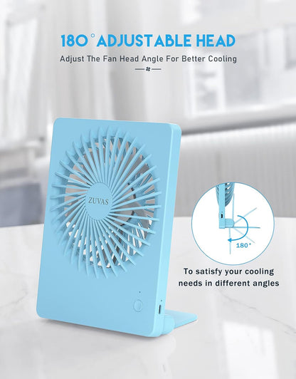 Desk Fan Small Rechargeable Battery Table Fans for travel Ultra Quiet