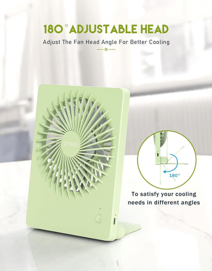 Desk Fan Small Rechargeable Battery Table Fans for travel Ultra Quiet
