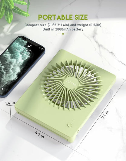Desk Fan Small Rechargeable Battery Table Fans for travel Ultra Quiet