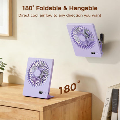 Desk Fan Small Rechargeable Battery Table Fans for travel Ultra Quiet