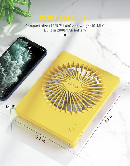 Desk Fan Small Rechargeable Battery Table Fans for travel Ultra Quiet