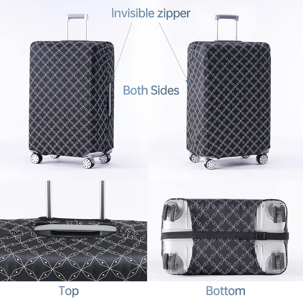 Travelkin Luggage Covers For Suitcase Tsa Approved Suitcase Cover Protector