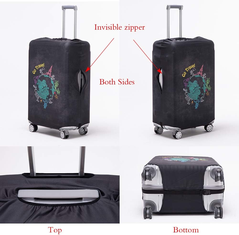 Travelkin Luggage Covers For Suitcase Tsa Approved Suitcase Cover Protector