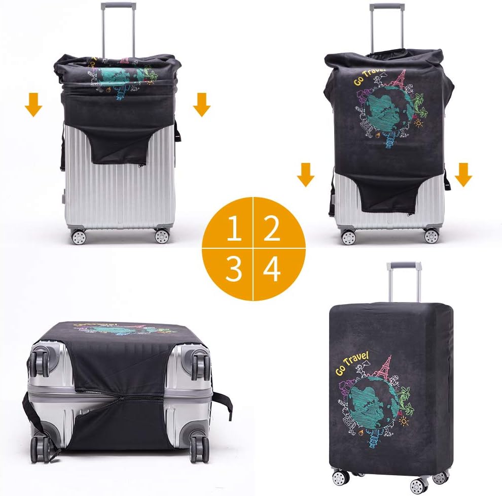 Travelkin Luggage Covers For Suitcase Tsa Approved Suitcase Cover Protector
