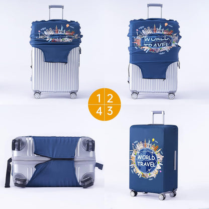 Travelkin Luggage Covers For Suitcase Tsa Approved Suitcase Cover Protector