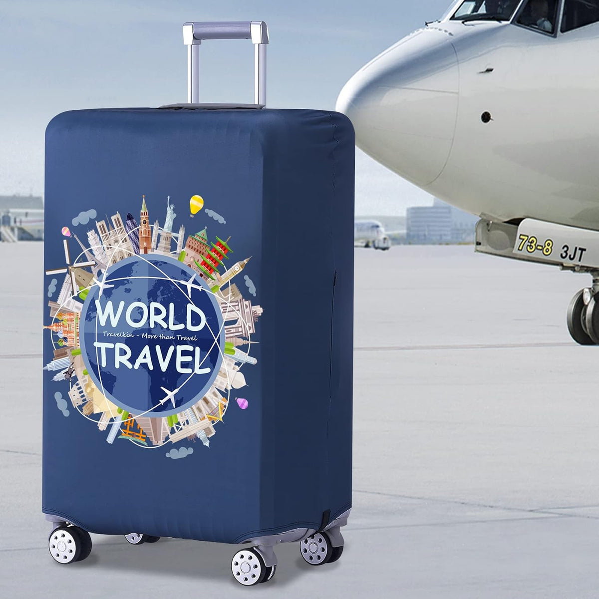 Travelkin Luggage Covers For Suitcase Tsa Approved Suitcase Cover Protector