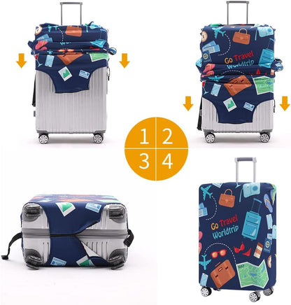 Travelkin Luggage Covers For Suitcase Tsa Approved Suitcase Cover Protector
