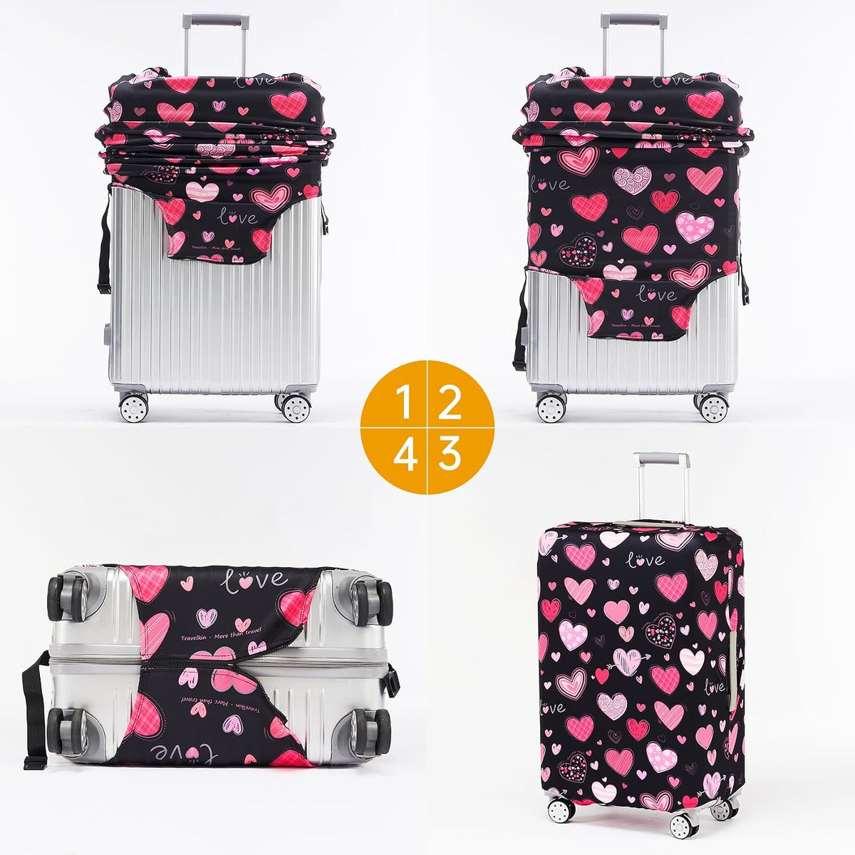 Travelkin Luggage Covers For Suitcase Tsa Approved Suitcase Cover Protector