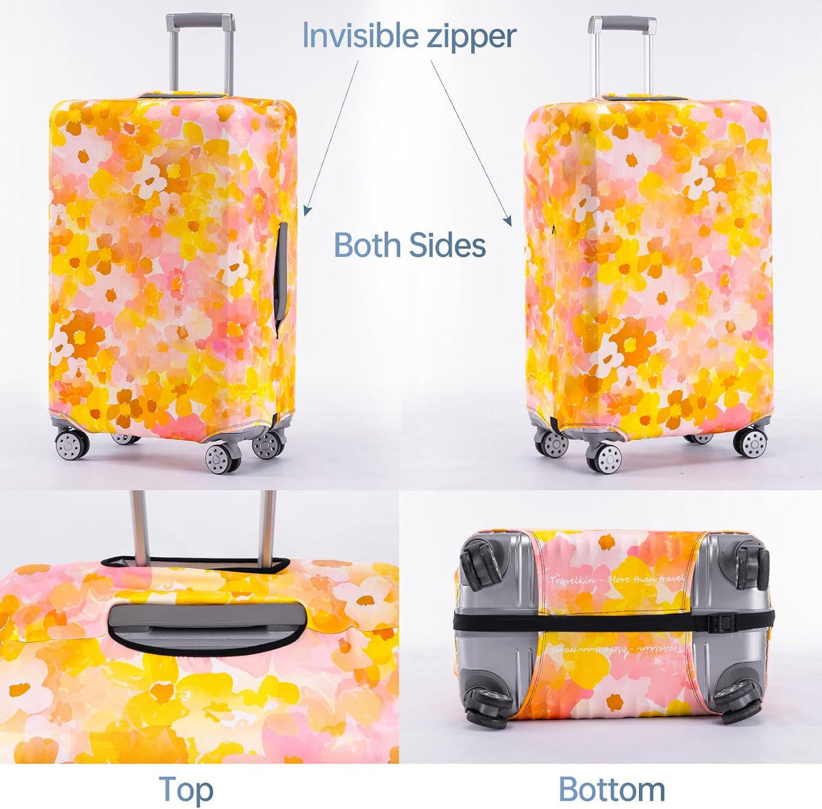 Travelkin Luggage Covers For Suitcase Tsa Approved Suitcase Cover Protector