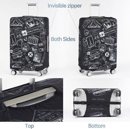 Travelkin Luggage Covers For Suitcase Tsa Approved Suitcase Cover Protector