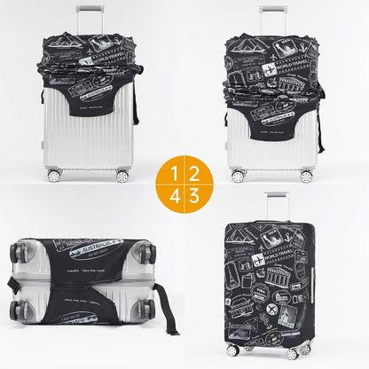 Travelkin Luggage Covers For Suitcase Tsa Approved Suitcase Cover Protector