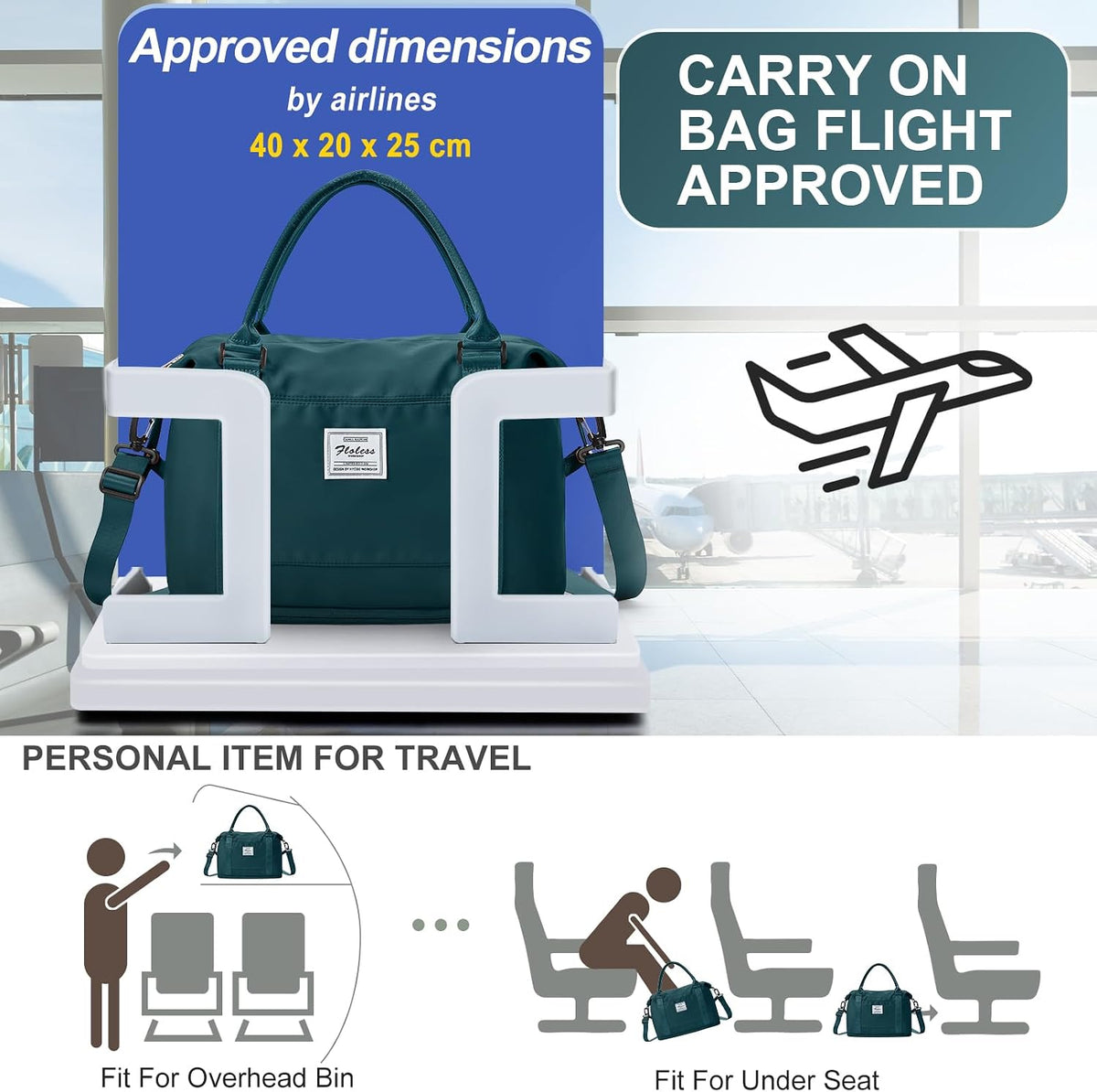Travel Duffel Weekender Bag Women Tote Carry On Bags With Shoe Compartment - Colors A