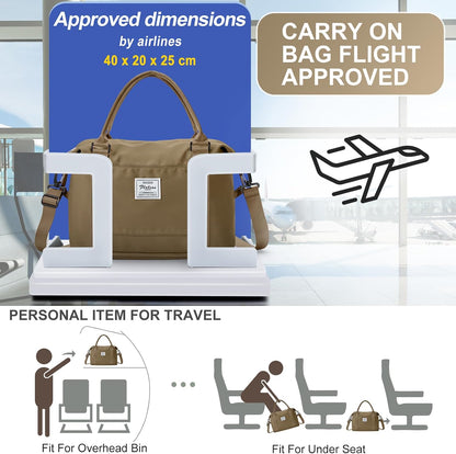 Travel Duffel Weekender Bag Women Tote Carry On Bags With Shoe Compartment - Colors A