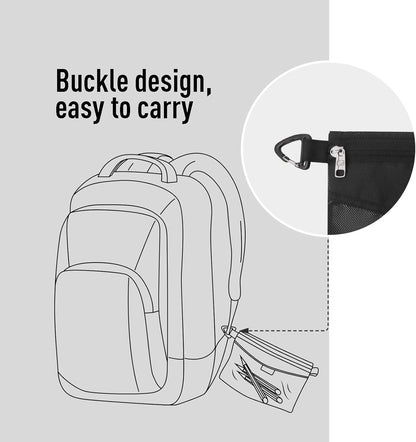 Water-Resistant Zipper Pouch, Mesh Zipper Bag, 8.66"x5.91"