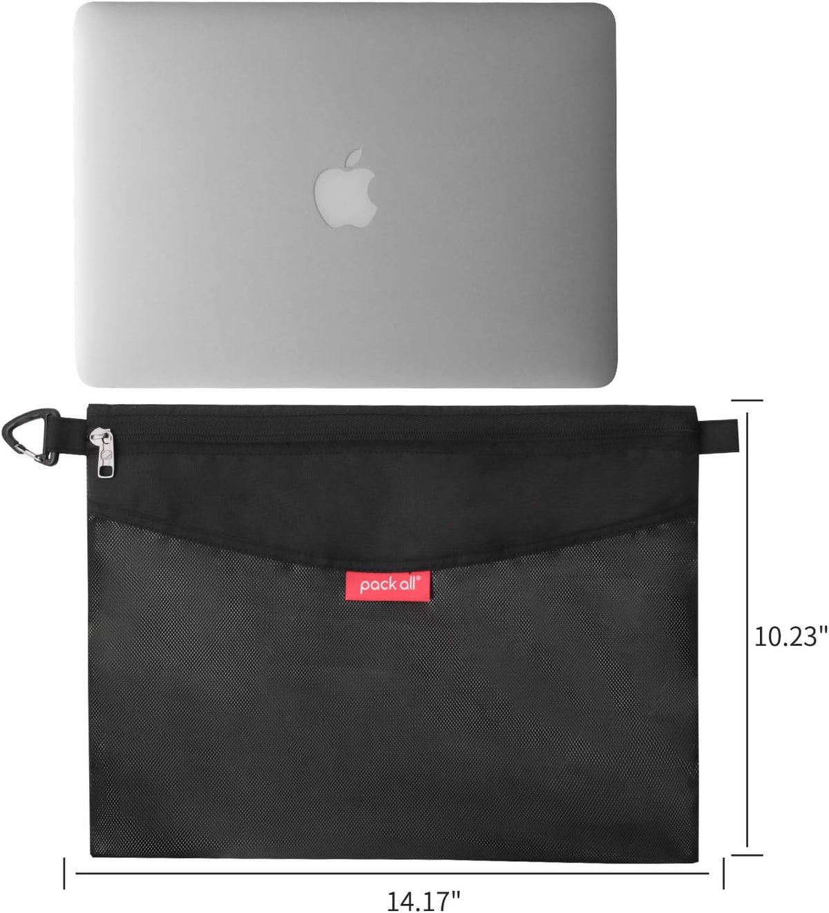 Water-Resistant Zipper Pouch, Mesh Zipper Bag, 8.66"x5.91"