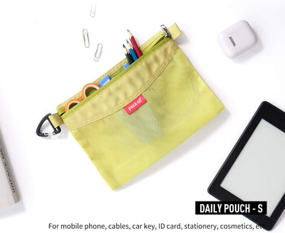 Water-Resistant Zipper Pouch, Mesh Zipper Bag, 8.66"x5.91"