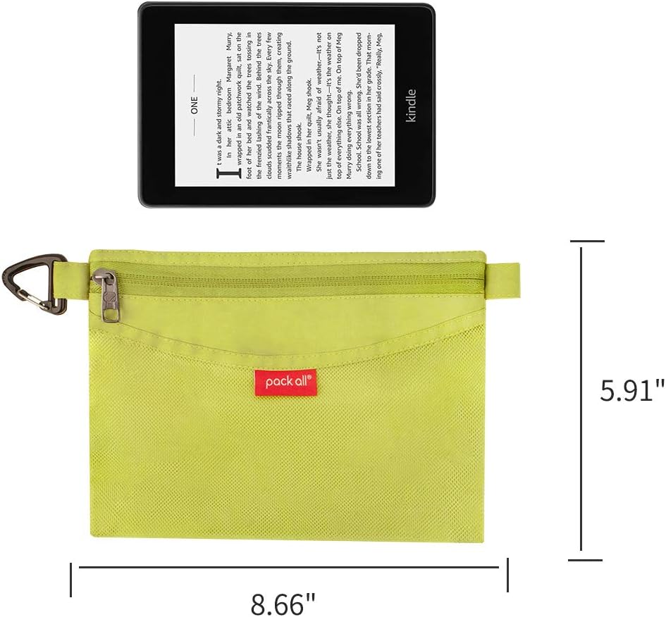 Water-Resistant Zipper Pouch, Mesh Zipper Bag, 8.66"x5.91"