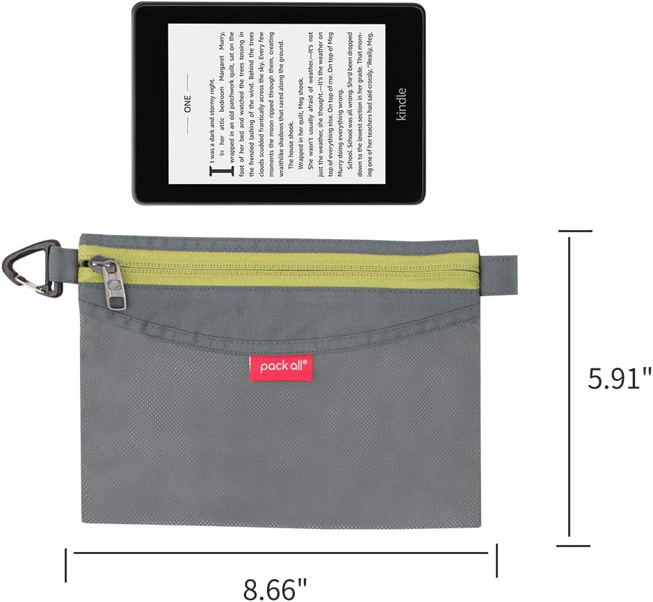 Water-Resistant Zipper Pouch, Mesh Zipper Bag, 8.66"x5.91"