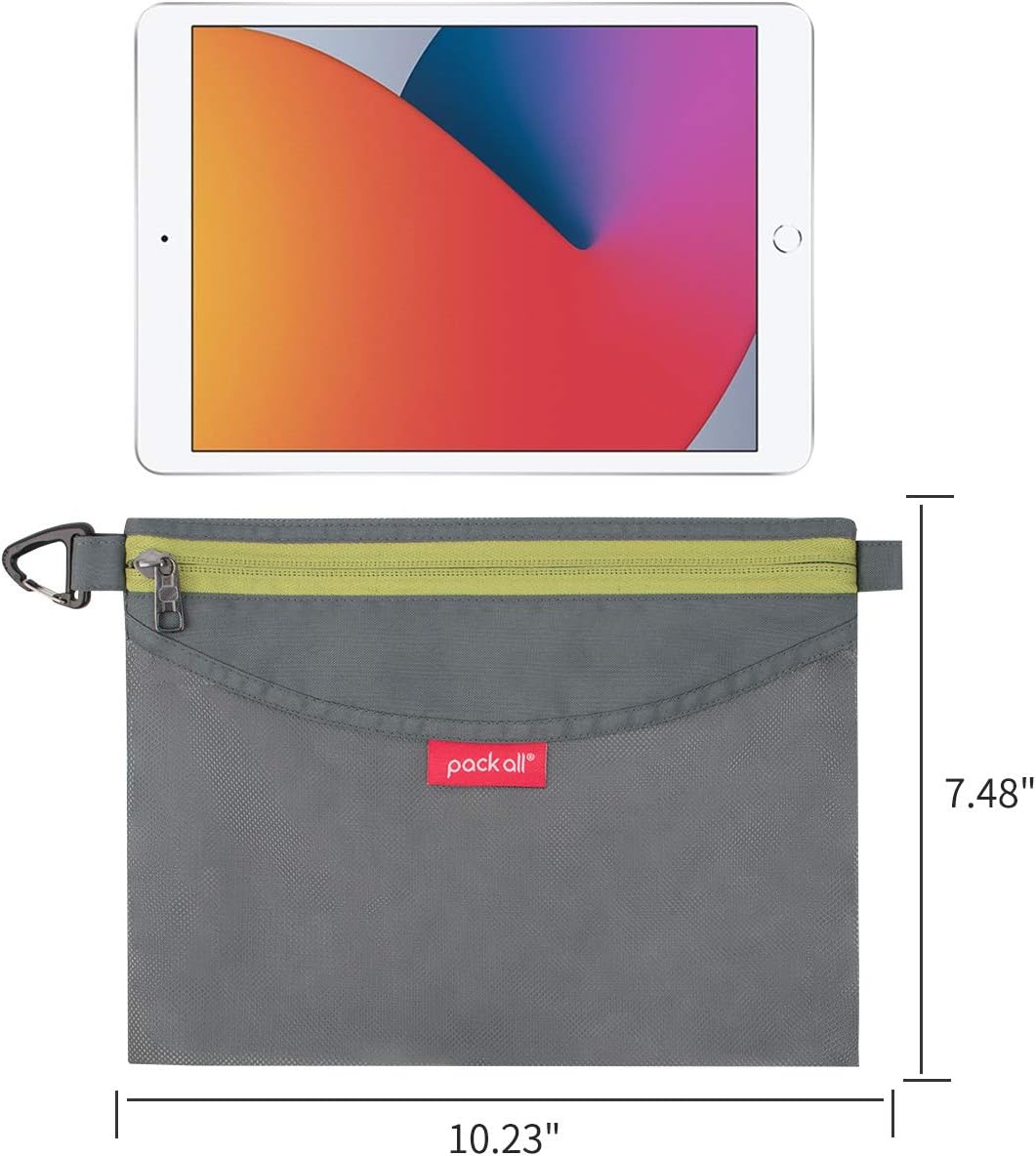 Water-Resistant Zipper Pouch, Mesh Zipper Bag, 8.66"x5.91"