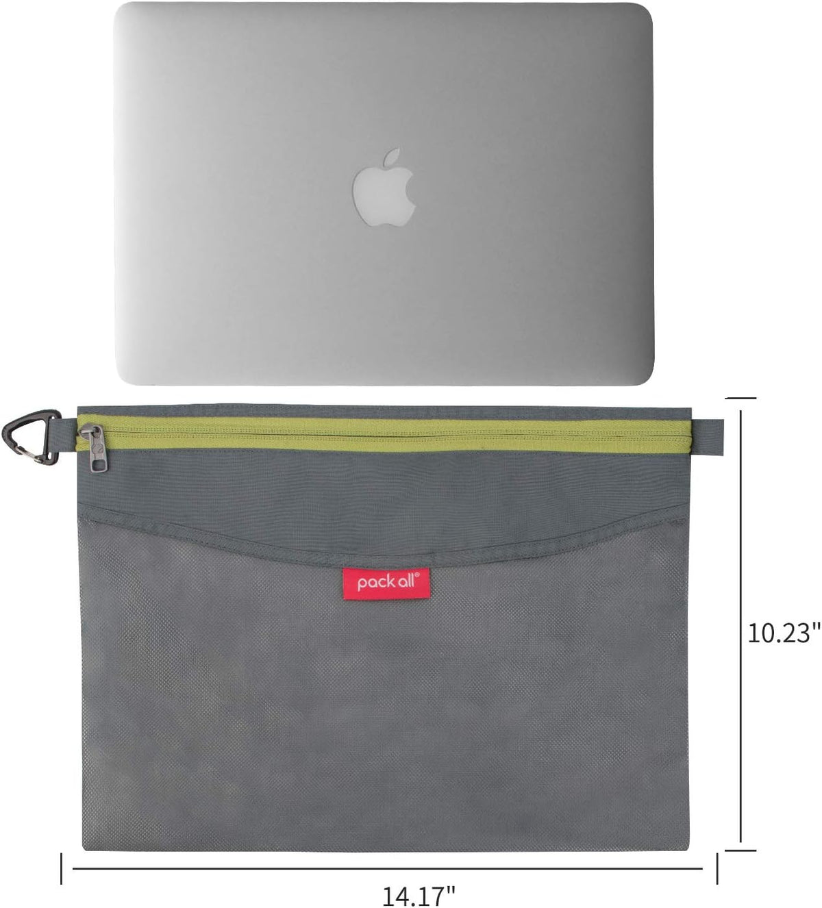 Water-Resistant Zipper Pouch, Mesh Zipper Bag, 8.66"x5.91"