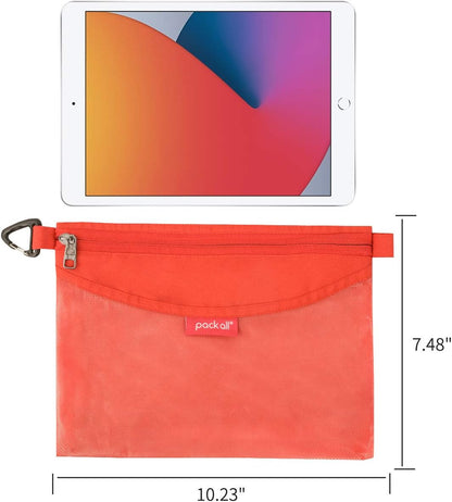Water-Resistant Zipper Pouch, Mesh Zipper Bag, 8.66"x5.91"