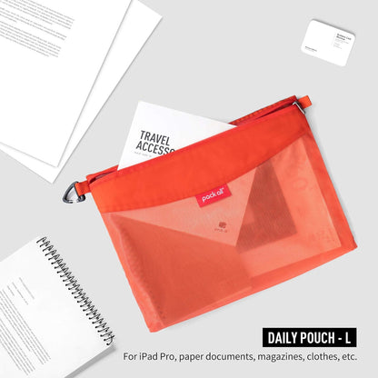 Water-Resistant Zipper Pouch, Mesh Zipper Bag, 8.66"x5.91"