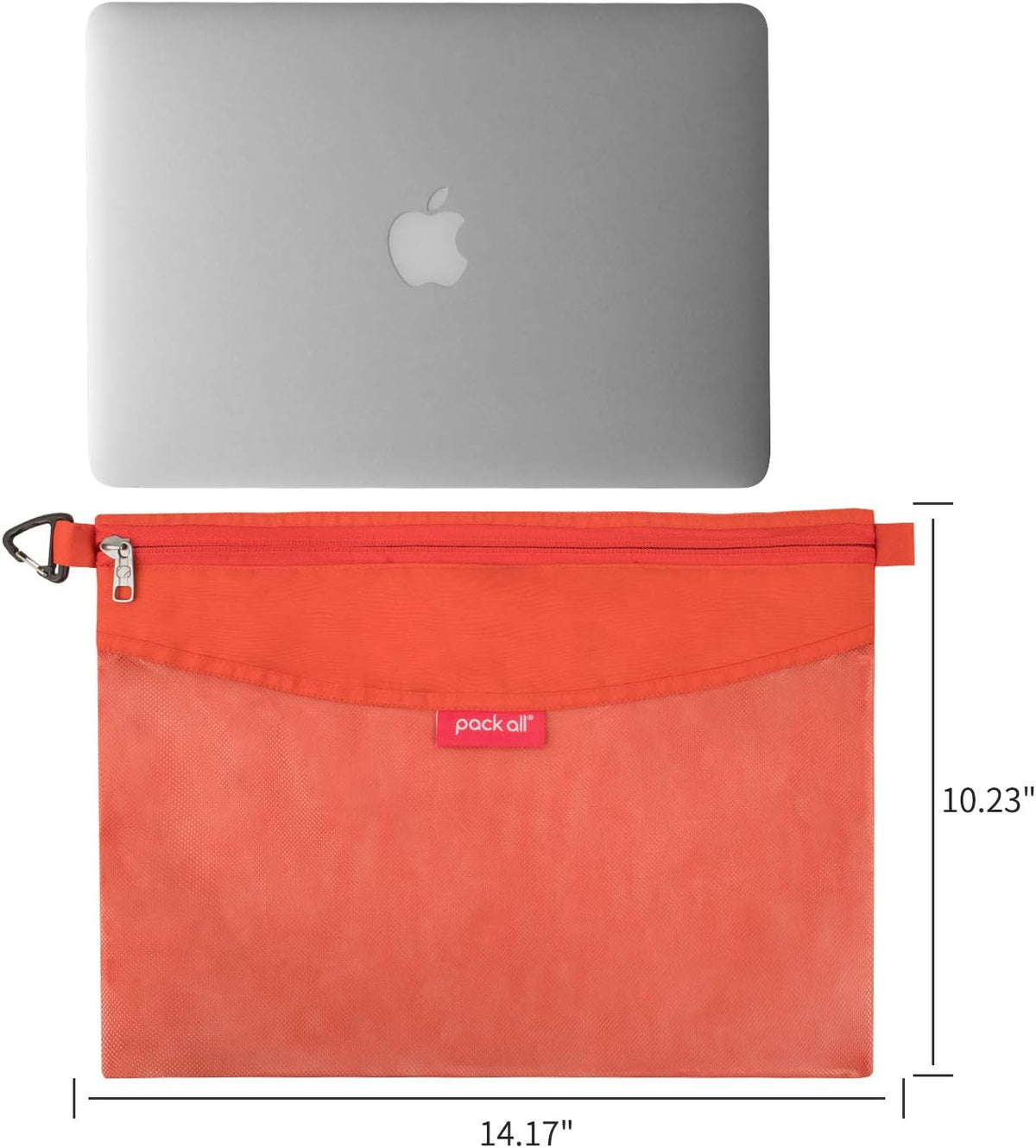 Water-Resistant Zipper Pouch, Mesh Zipper Bag, 8.66"x5.91"